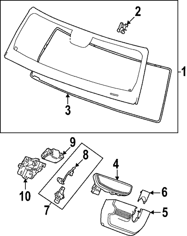 2022-2024 GMC Windshield 85157910 | GM Parts Center 