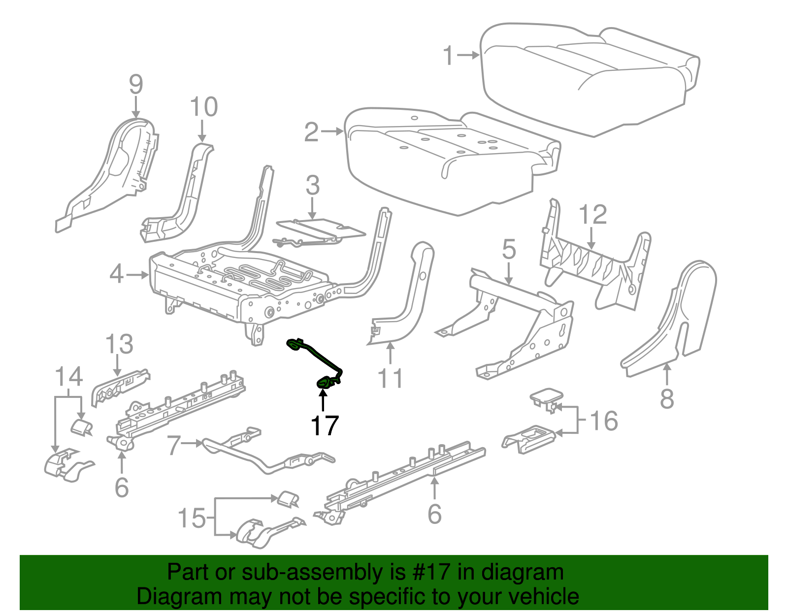 Seat Heater Wiring Harness - GM (84081768)