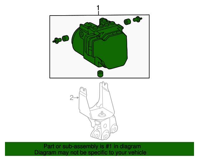 440500R071 Actuator Assembly Brake 20062011 Toyota RAV4 Longo Toyota Parts