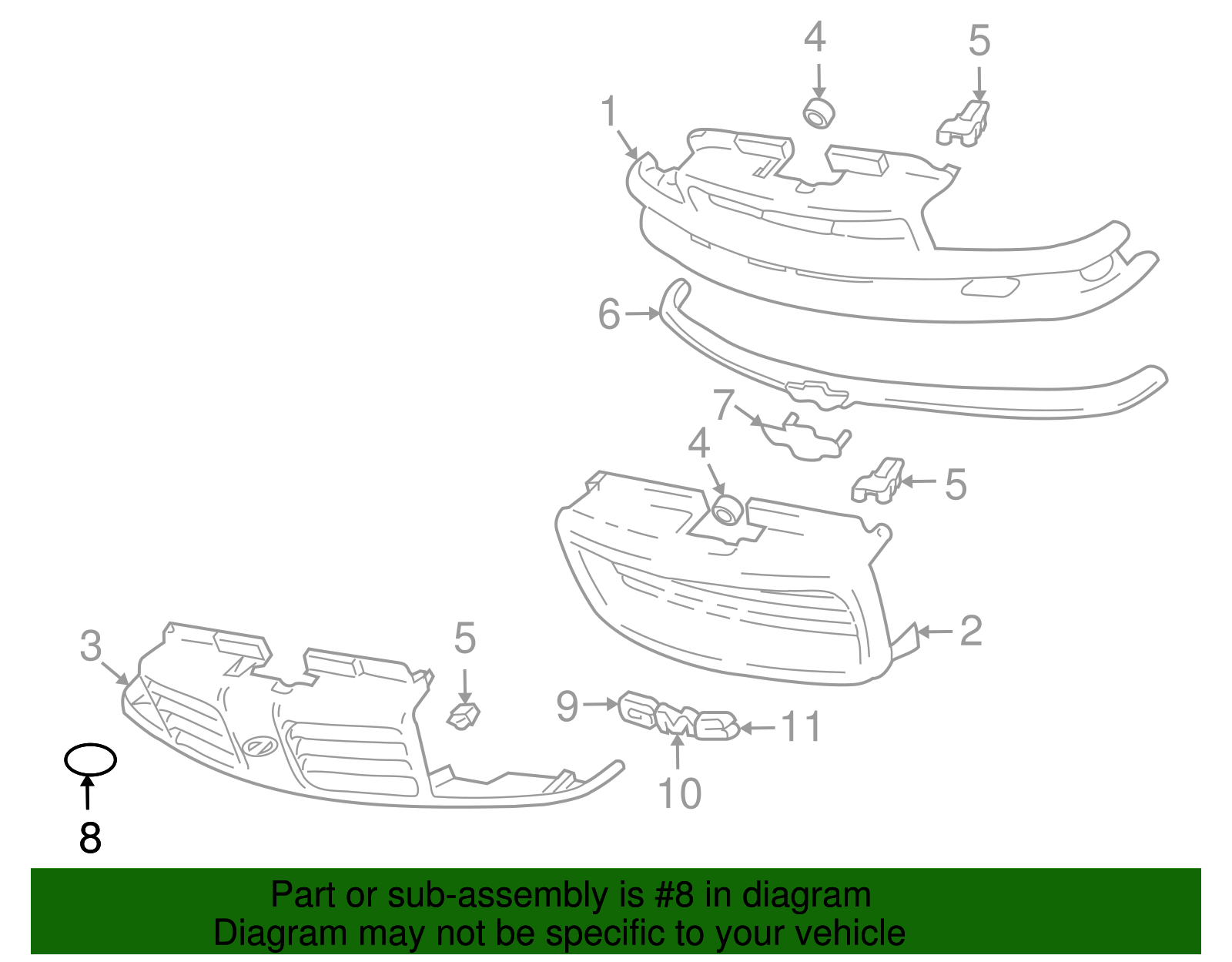 Grille Emblem - GM (12376209)