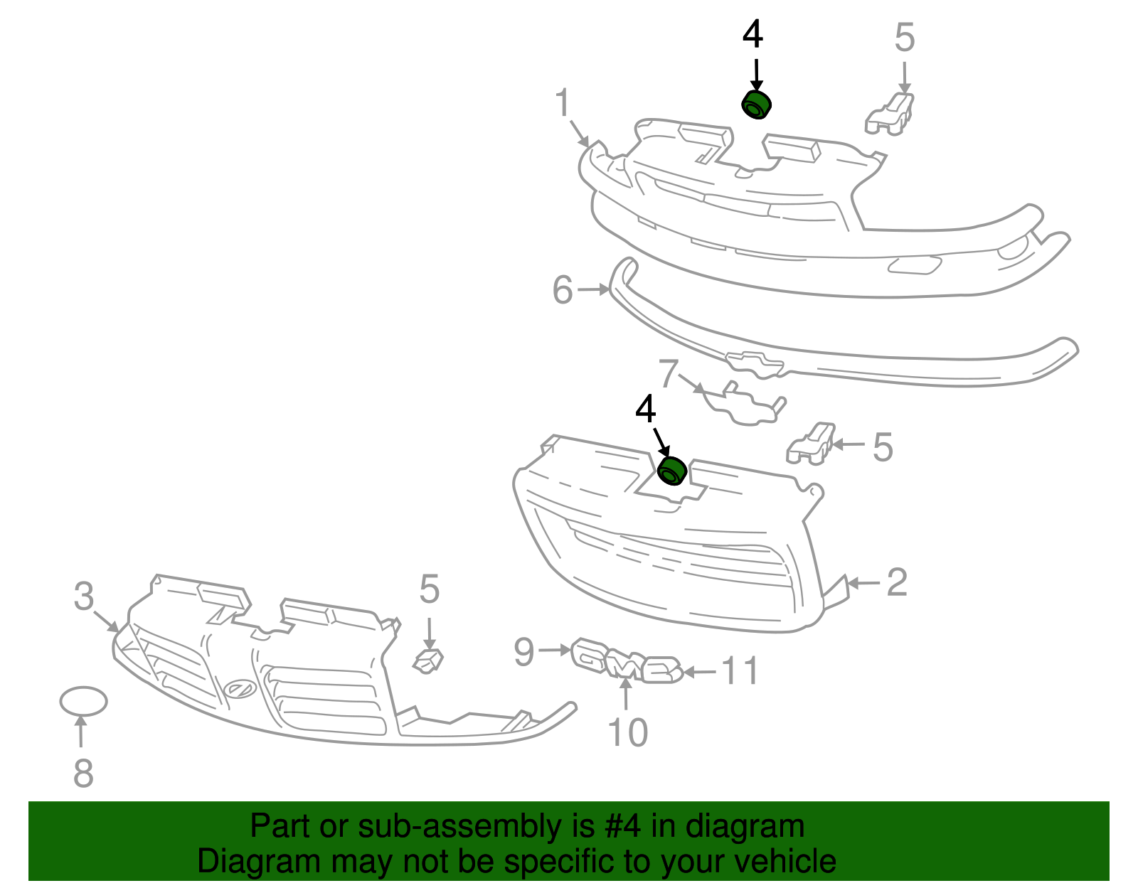Front Grille Nut - GM (11609858)