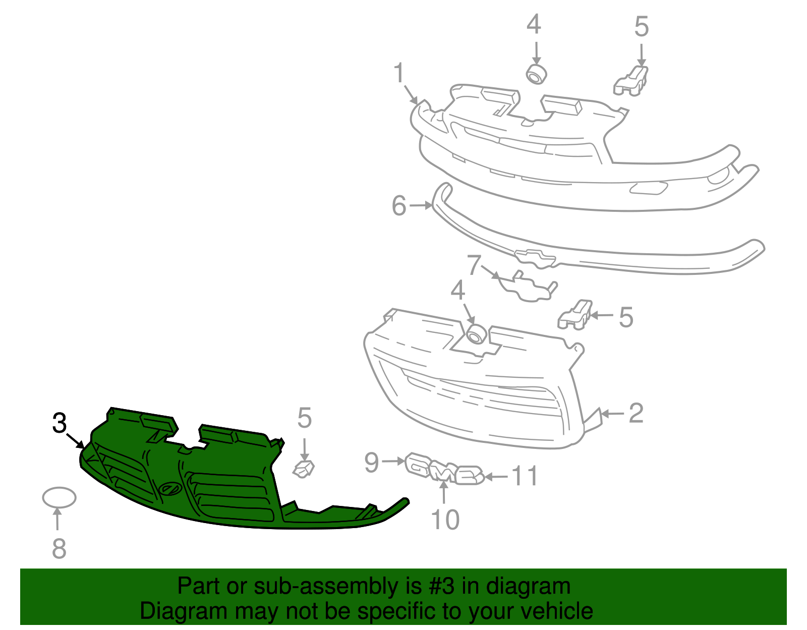 Grille - GM (88892669)