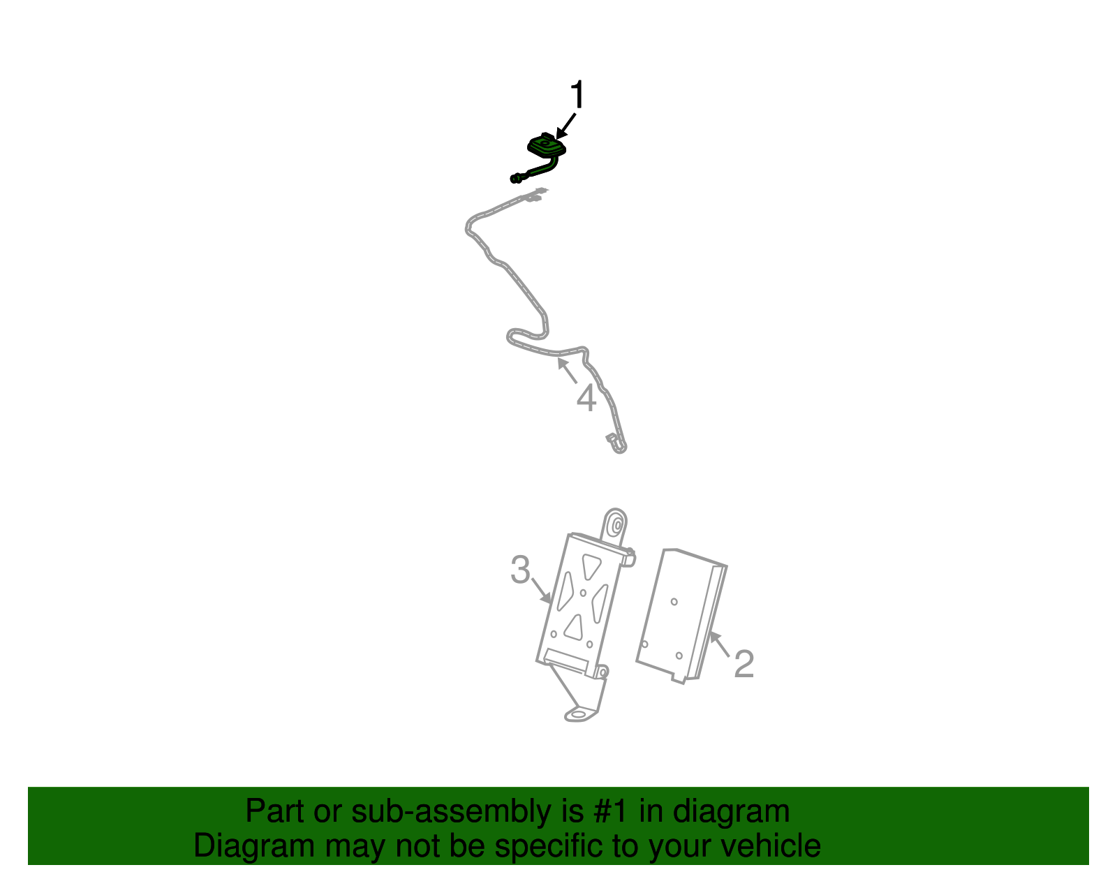 Digital Radio Antenna - Buick (25775256)