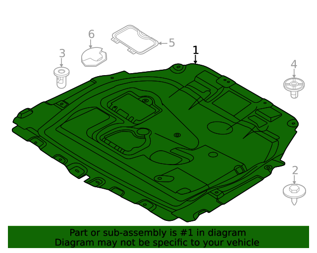 51757402947 - 2020-2023 BMW Under Cover (51-75-7-402-947) | BMW of ...
