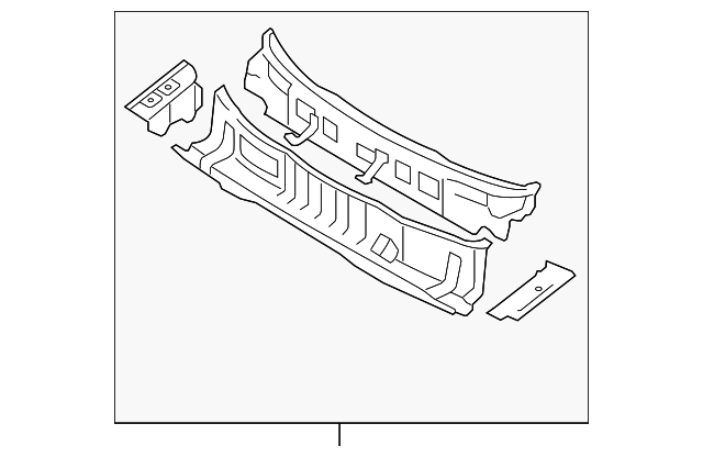 Genuine Hyundai 66700-2L010 Complete Cowl Panel