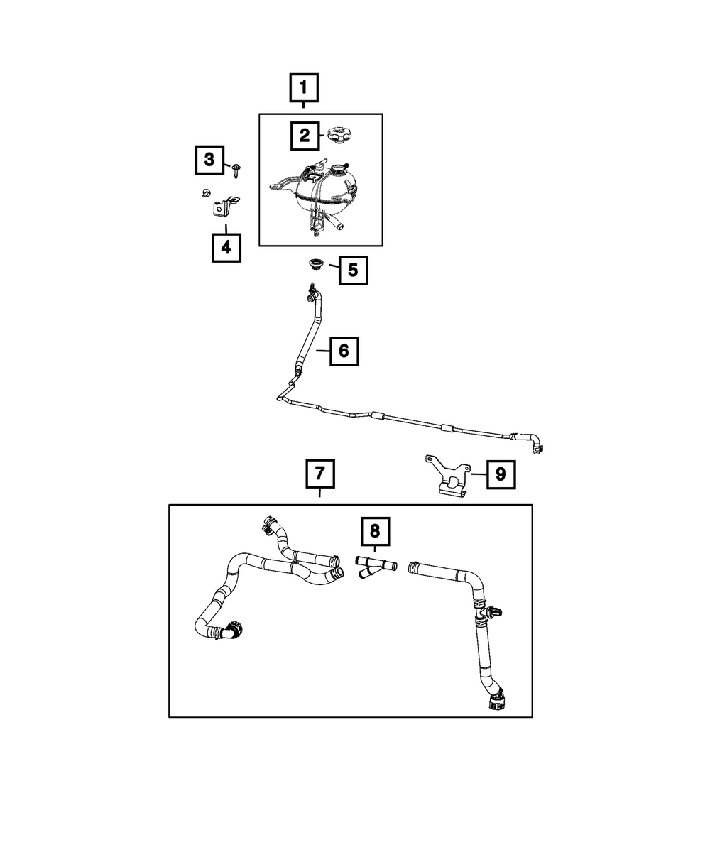 2007-2025 Mopar Hex Head Bolt And Coned Washer 6104370AA