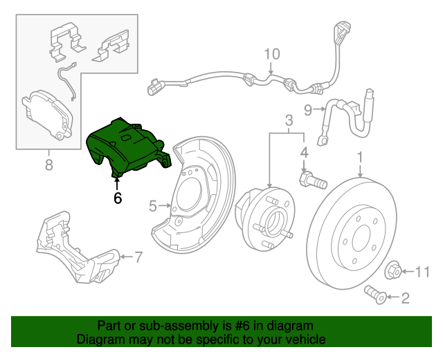 Front Passenger Side Brake Caliper Assembly 13532173