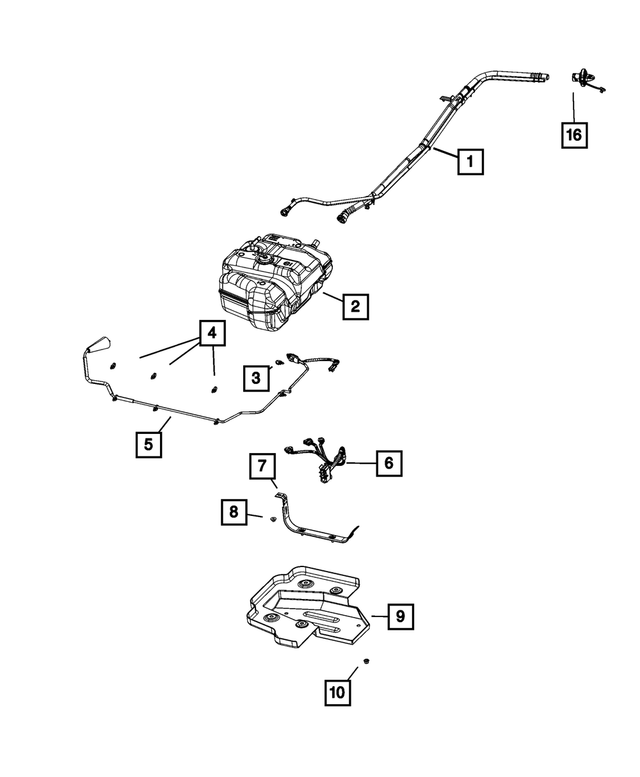 20202021 Ram 1500 Filler Tube Assembly 52029949AC My Mopar Parts