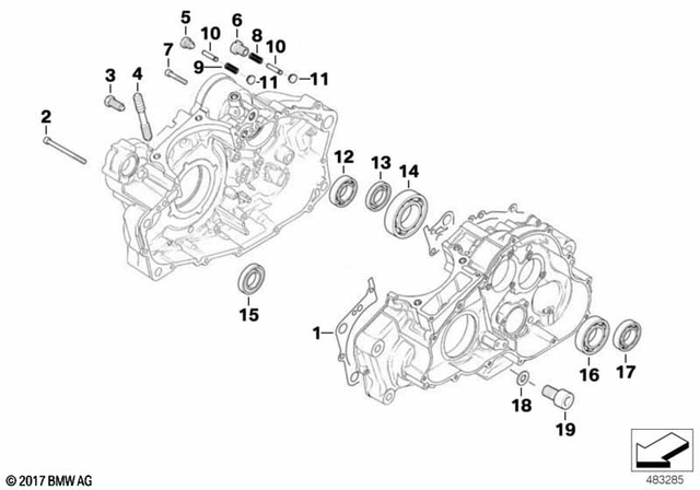 11112343018 - Shaft Seal, Output Shaft - 25X40X7 1997-2008 BMW 