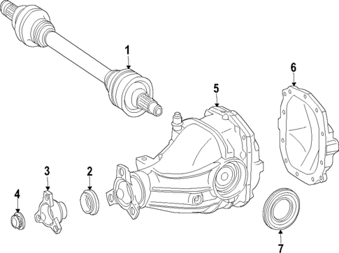 Drive Axles for 2017 Mercedes-Benz GLS 550 #0