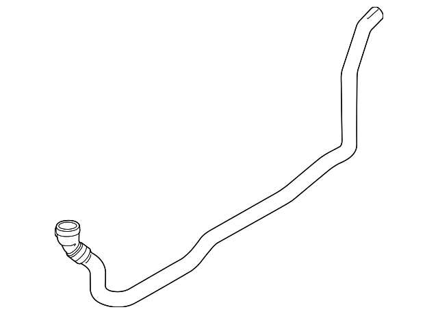 64219243891 - 2012-2018 BMW HVAC Heater Hose (64-21-9-243-891 