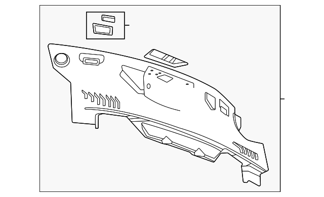 Genuine OEM GM Part - Rear Panel Trim 2020-2024 Chevrolet Corvette 