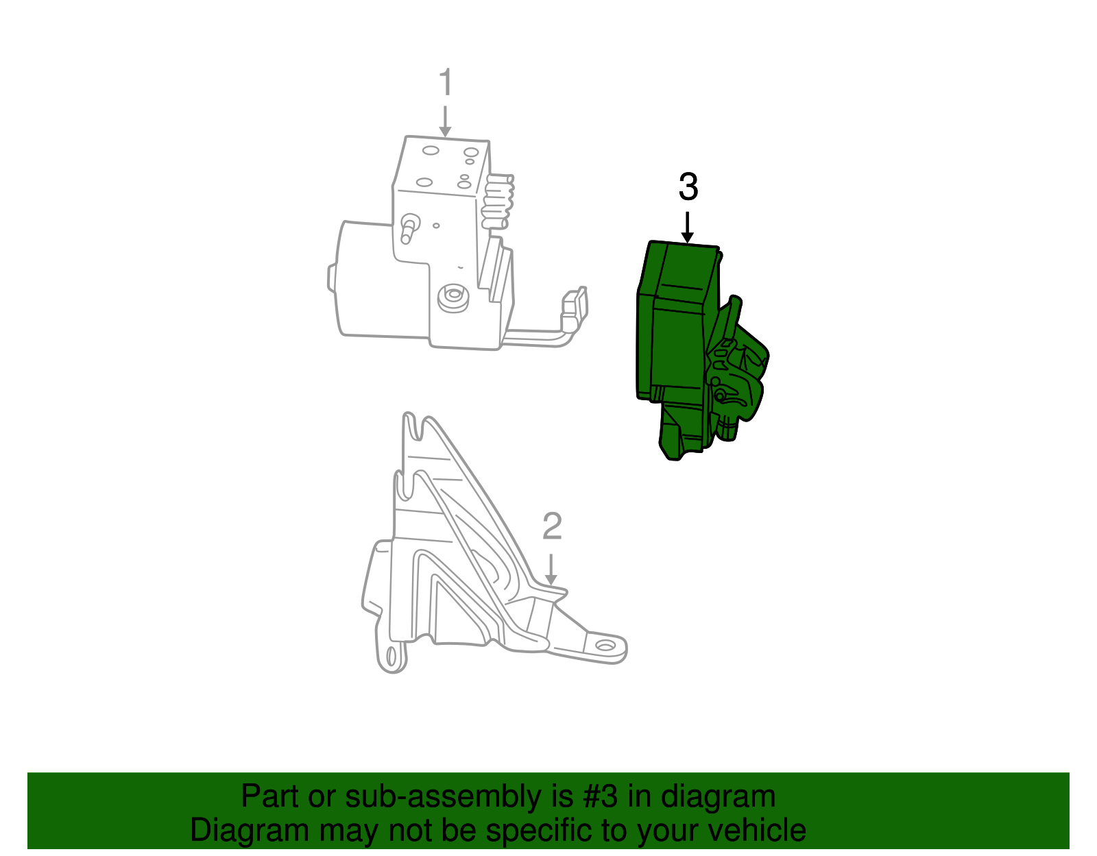 ABS Control Module - Buick (25768507)