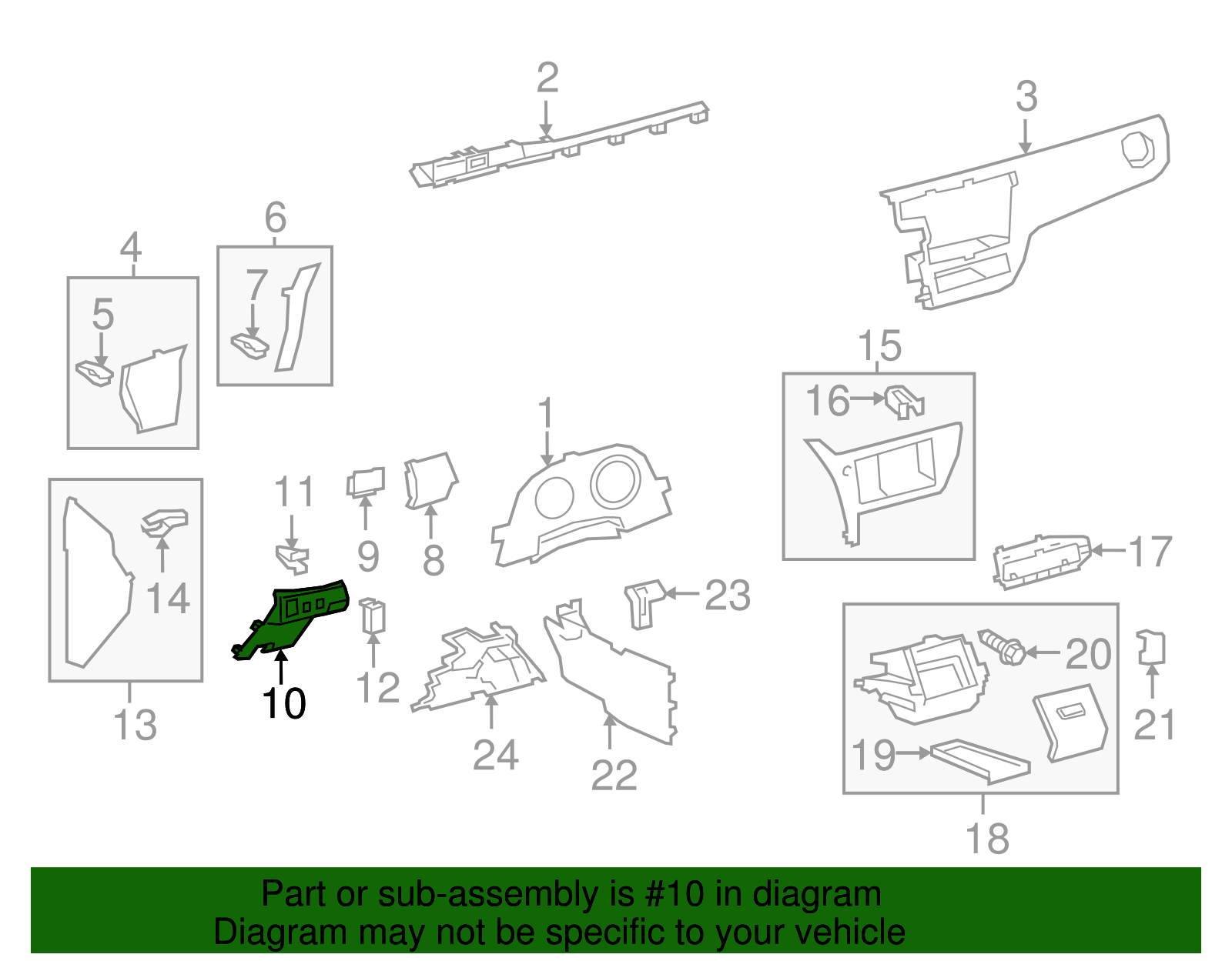 Switch Panel - Scion (55422-12310-C0)