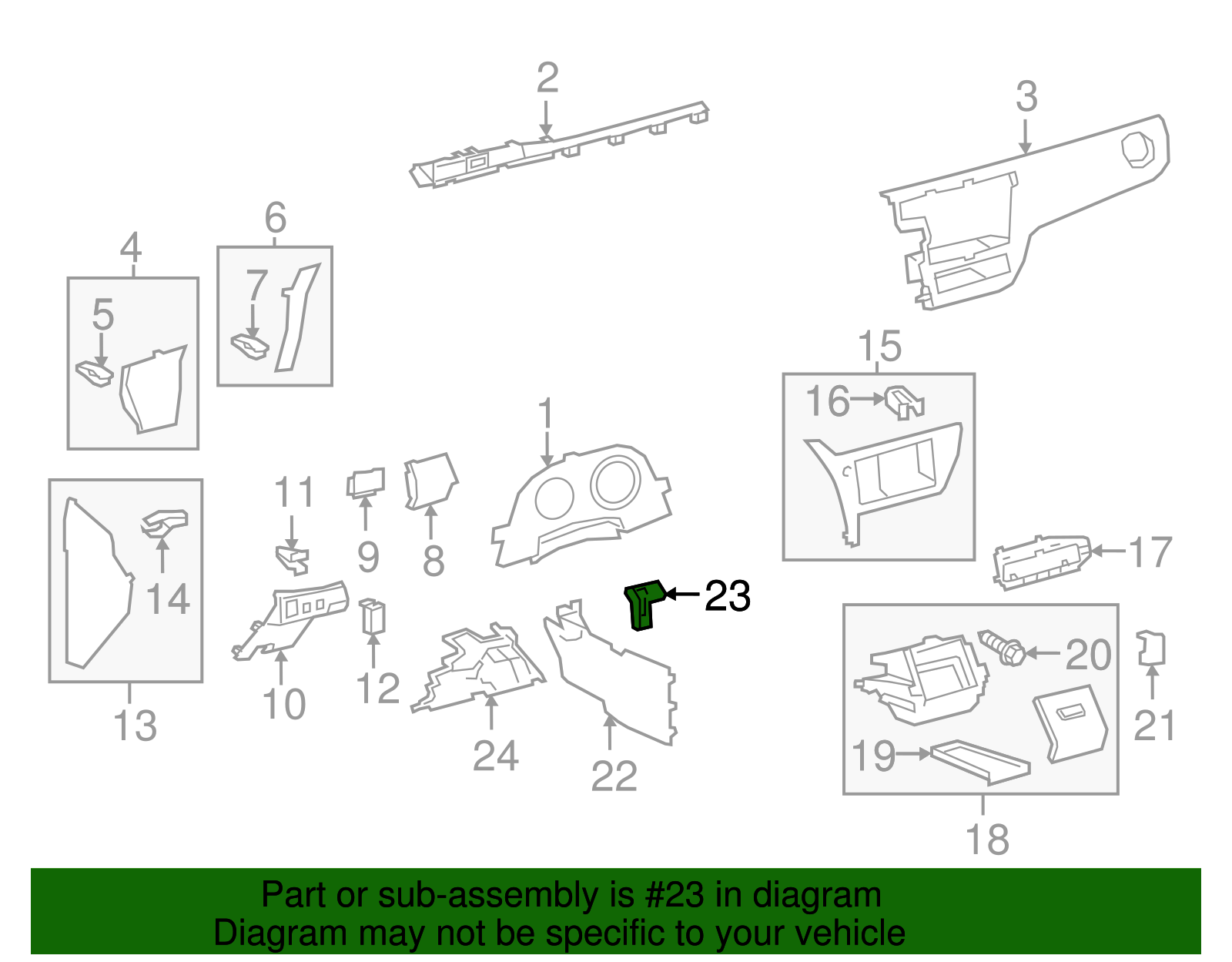 Front Console Bracket - Scion (55389-0R010)