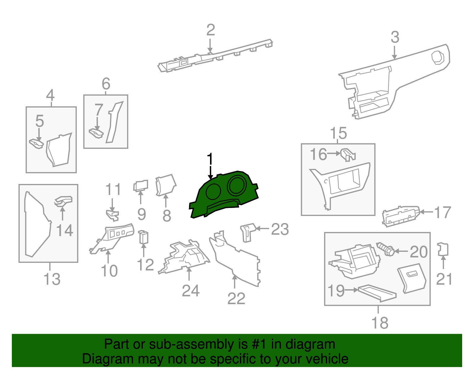 Cluster Visor - Scion (55410-12A80)