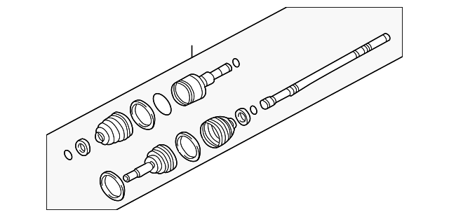 Axle Shafts - Ford (YL8Z-4B436-AB)