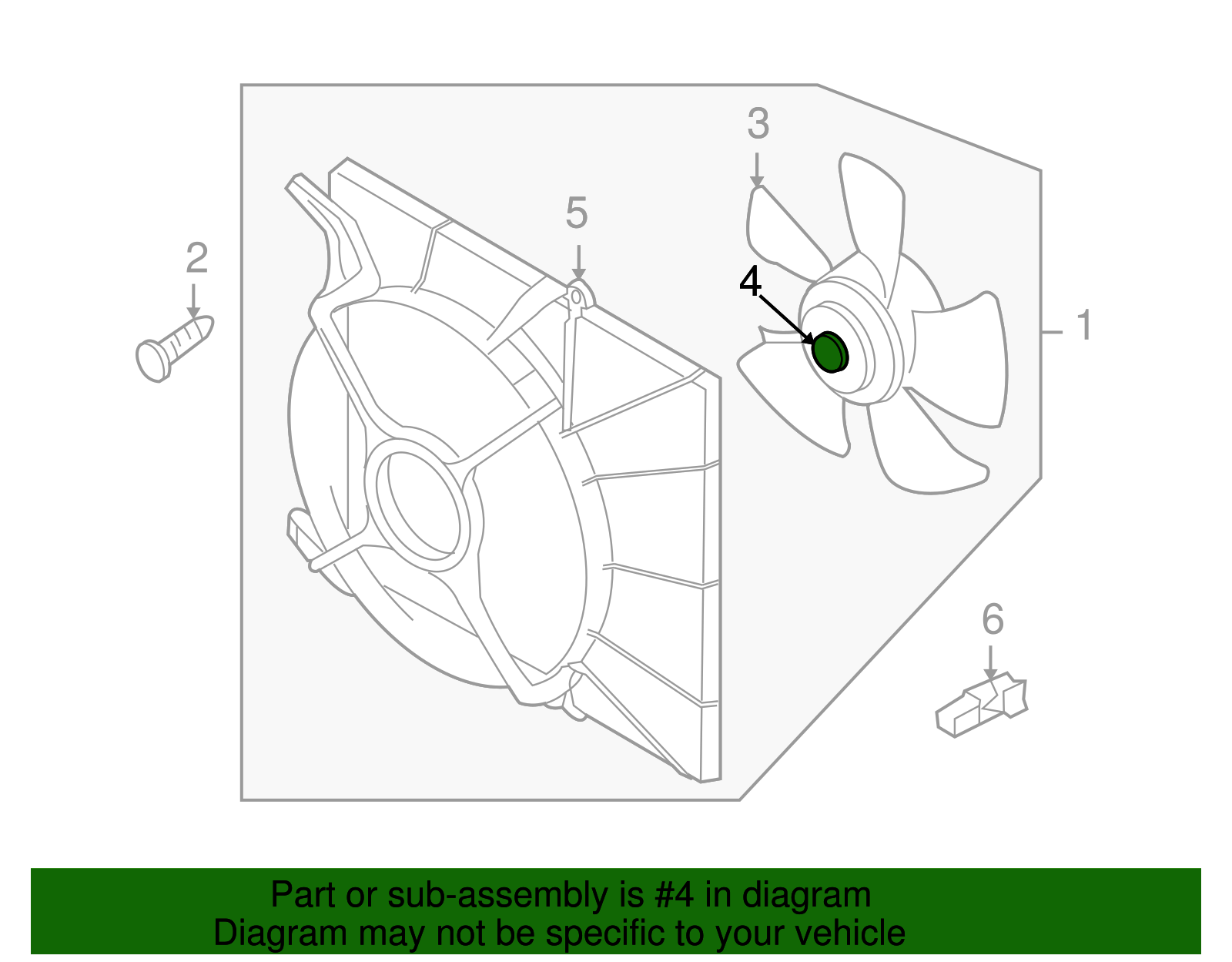 Engine Cooling Fan Motor - GM (93744896)