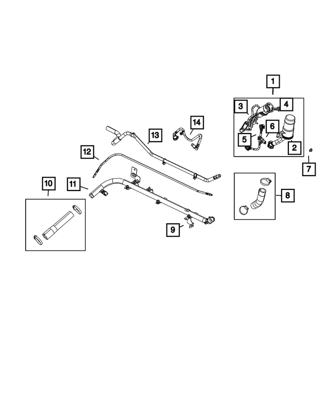 20202023 Jeep Gladiator Fuel Filler Tube 68334985AE QuirkParts