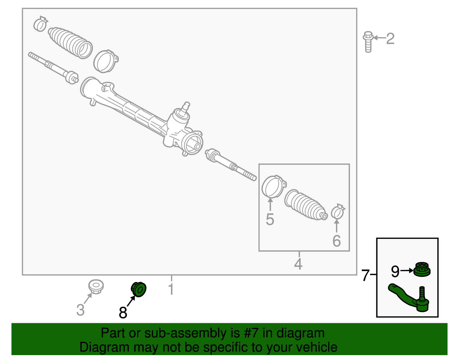 Outer Tie Rod - Scion (45046-59115)