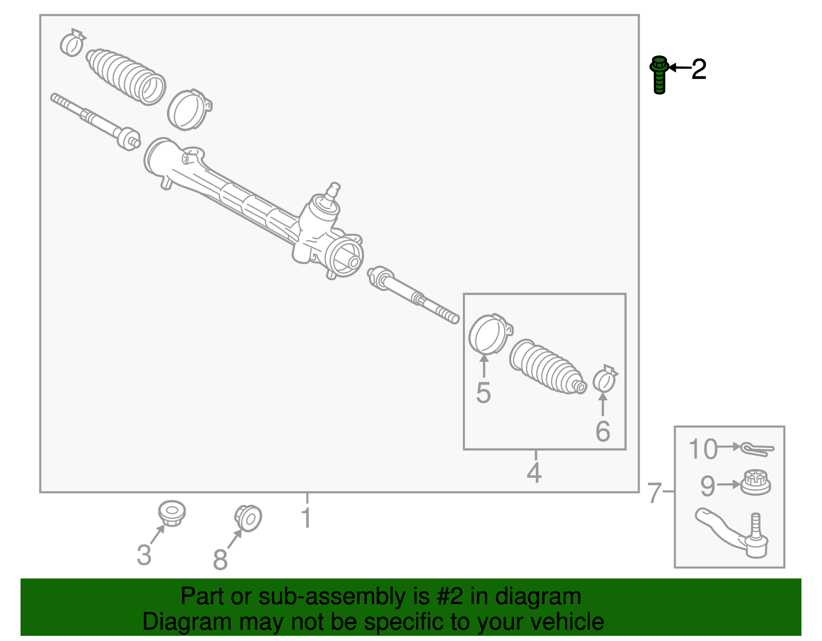 Gear Assembly Mount Bolt - Scion (90119-12419)