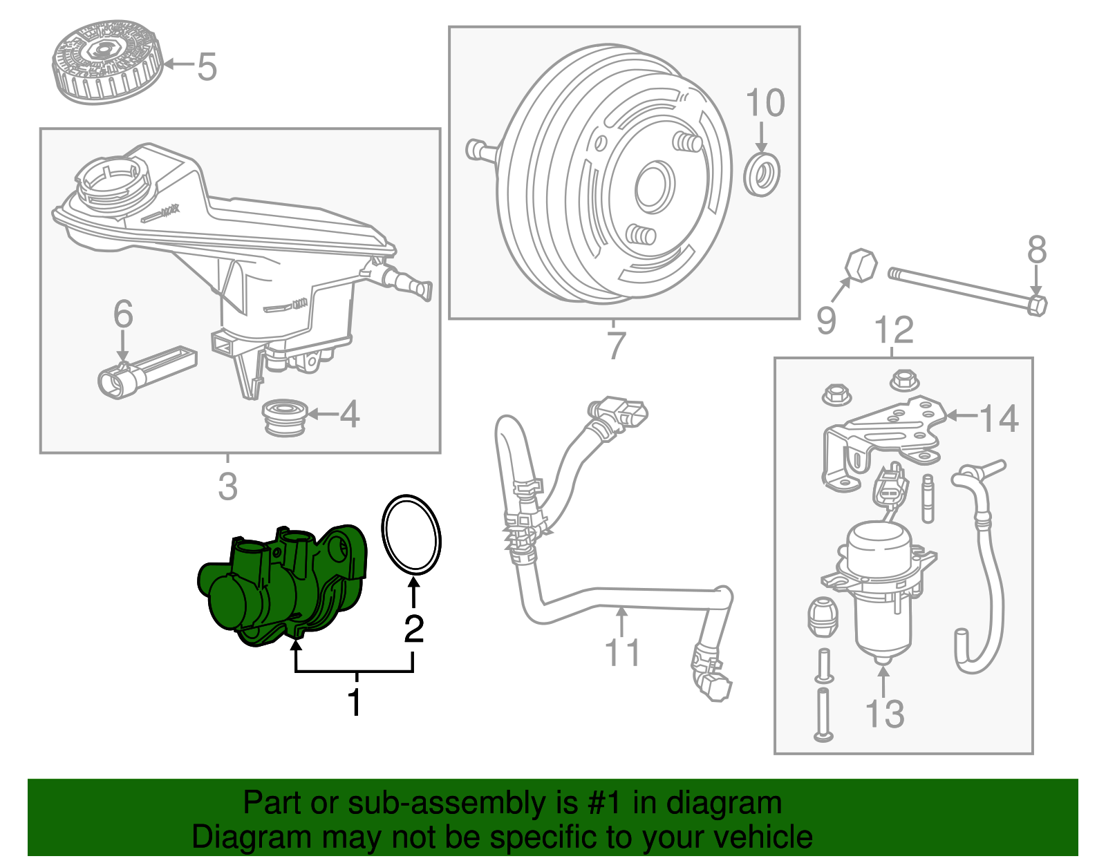 Brake Master Cylinder - GM (95414477)