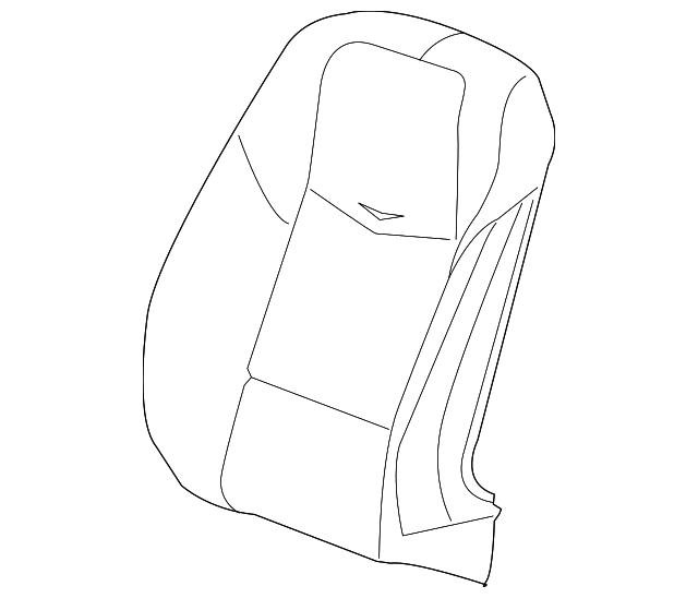 Jet Black Driver Seat Back Cover - GM (84054257)