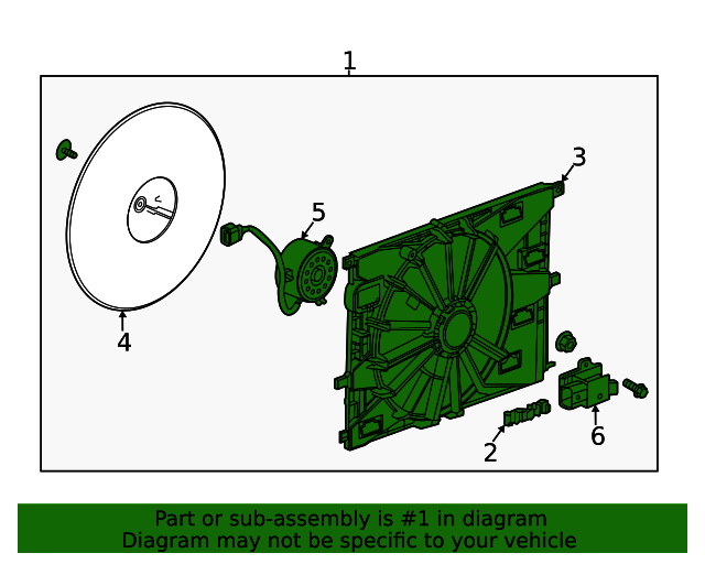 2023-2024 GM Cooling Fan Motor 60008467 | OEM Parts Online 
