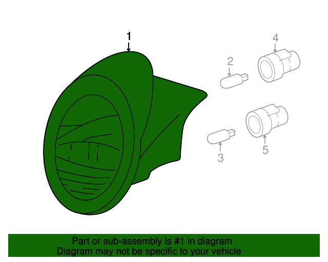 20022005 Ford Thunderbird Tail Lamp Assembly 5W6Z13405A QuirkParts