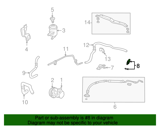 Switch Assembly, Power Steering Pressure Honda (56490PNA003