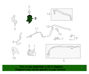 Genuine® 53701-S9A-003 - Power Steering Reservoir