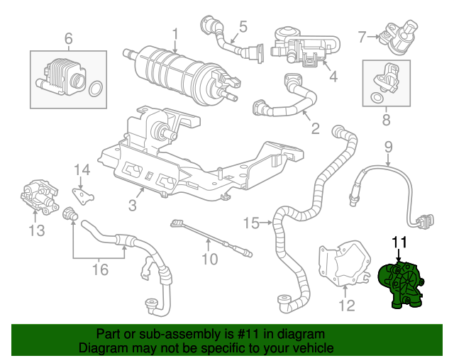20122015 GM Secondary Air Injection Pump 55573924 GM