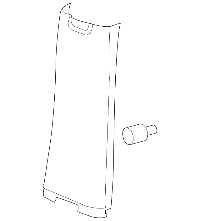 Panel, Center Pillar Lower Tr - GM (15253570)
