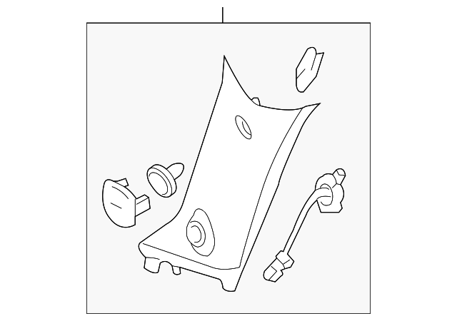 Granite Light Cashmere Driver Side Windshield Side Garnish Molding (15891211)