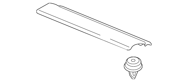 Ebony Passenger Side Front Side Door Sill Trim Plate - GM (15838215)