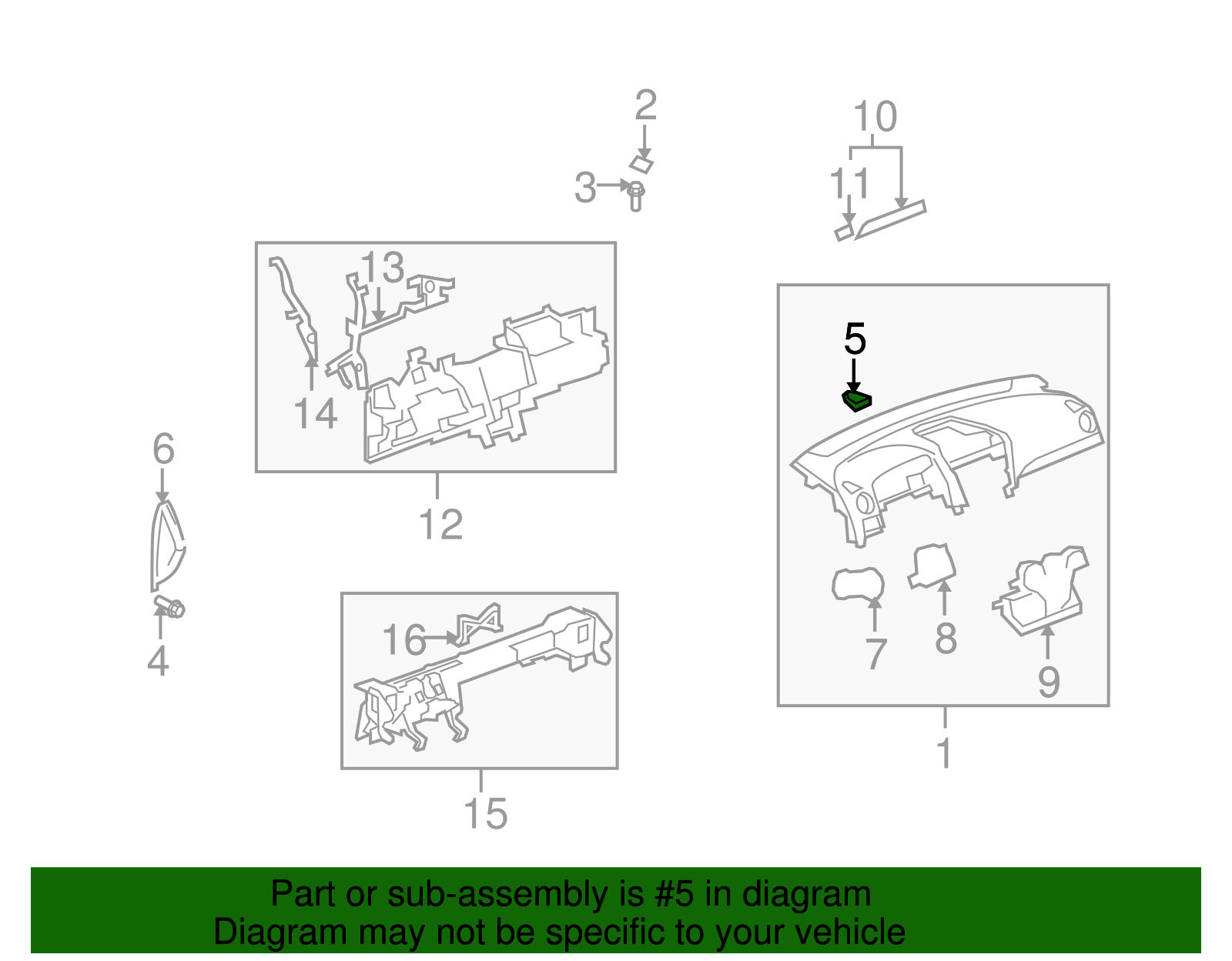 Passenger Side Window Defogger Outlet Grille - GM (96827002)