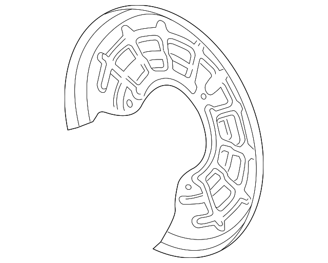 20132022 GM Rear Brake Dust Shield 42453981