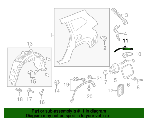 74411-TG7-A01 - Cable Fuel Lid Opener - 2016-2021 Honda | Honda Factory ...