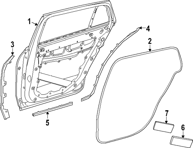 Genuine OEM Front Weather-Strip | 296-737-01-00 | Fits Select 2023