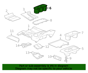 84505584 - Console Mat 2019-2023 GM | Gateway Buick GMC Parts
