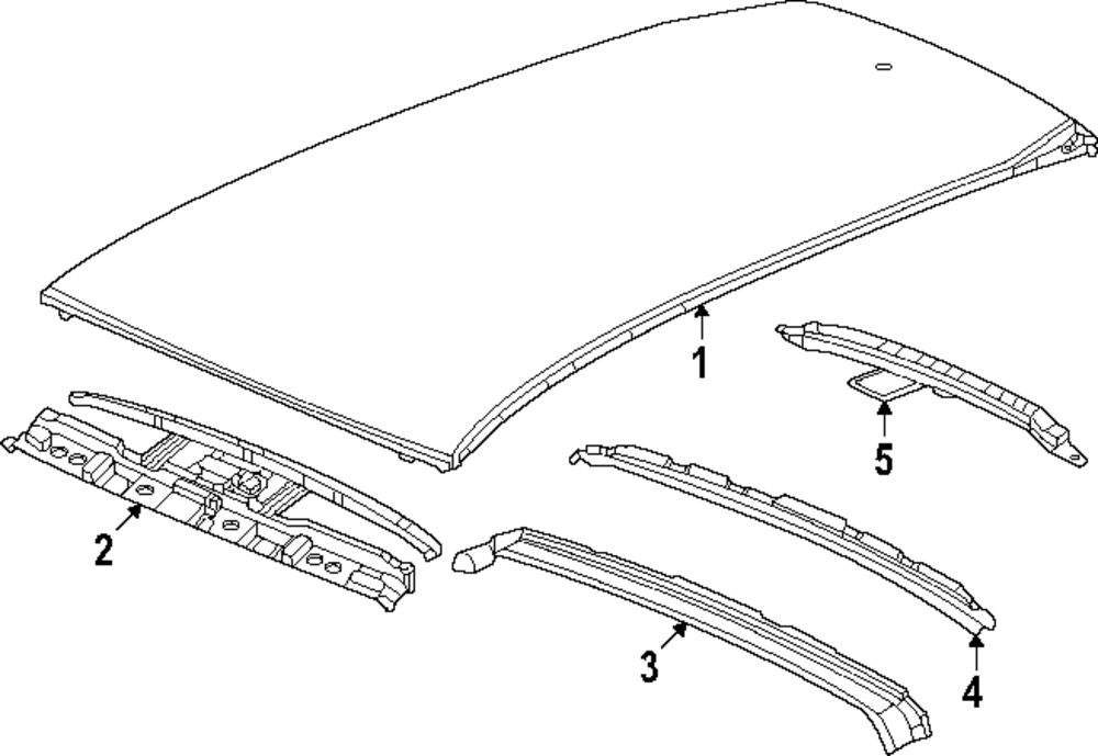 ほんだページ 2023-2025 Honda CR-V Roof Bow 62141-3A0-A10ZZ | Honda