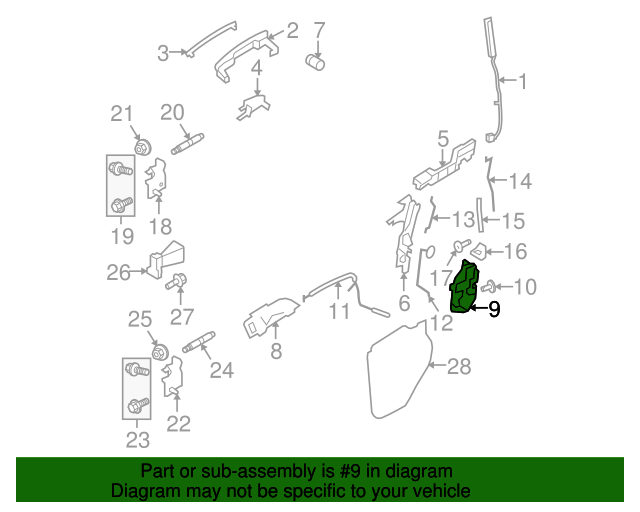 20092019 Ford Door Lock Actuator Motor DG1Z5421812A XportAuto