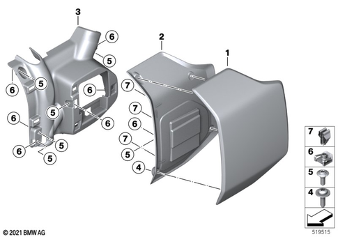 Motorcycle Trim Section, Windshield for 2024 BMW-Motorrad CE 04  