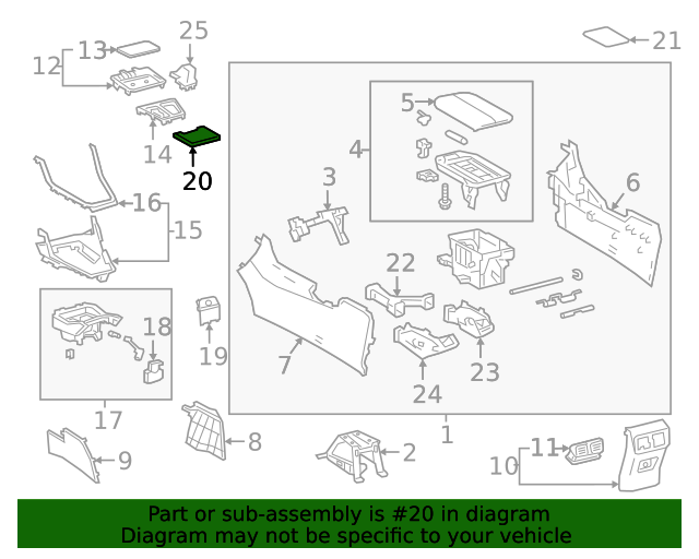 genuine-oem-lower-tray-part-58825-0r010-fits-2019-2020-toyota-rav4-up