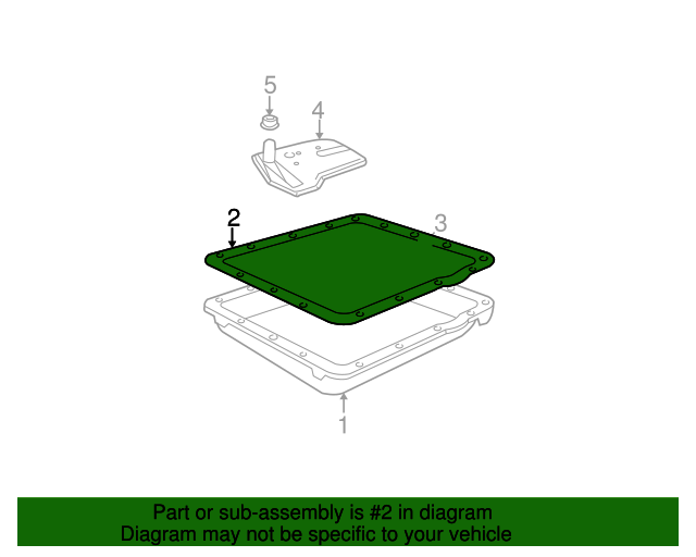 08677743 Automatic Transmission Fluid Pan Gasket 19882010 GM Les