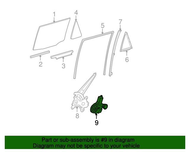 20102016 Toyota 4Runner Power Window Motor 8572060300 Toyota Parts
