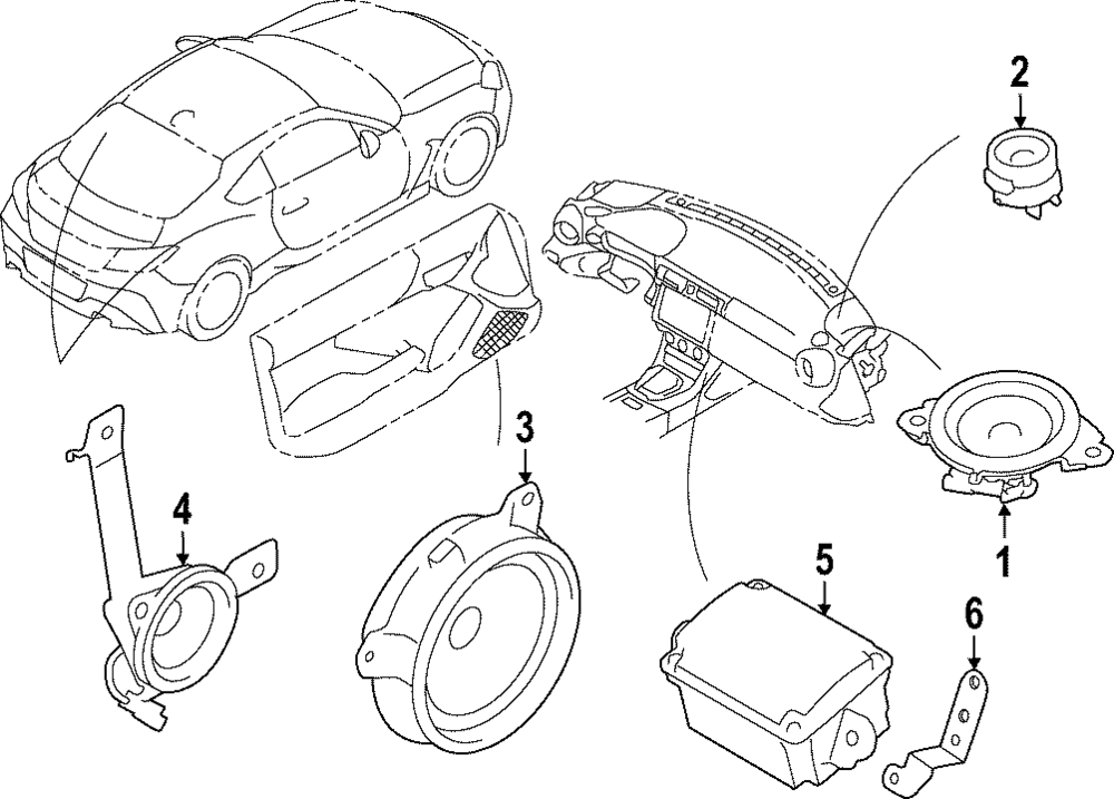 Rear Speaker - Toyota (SU003-02644)