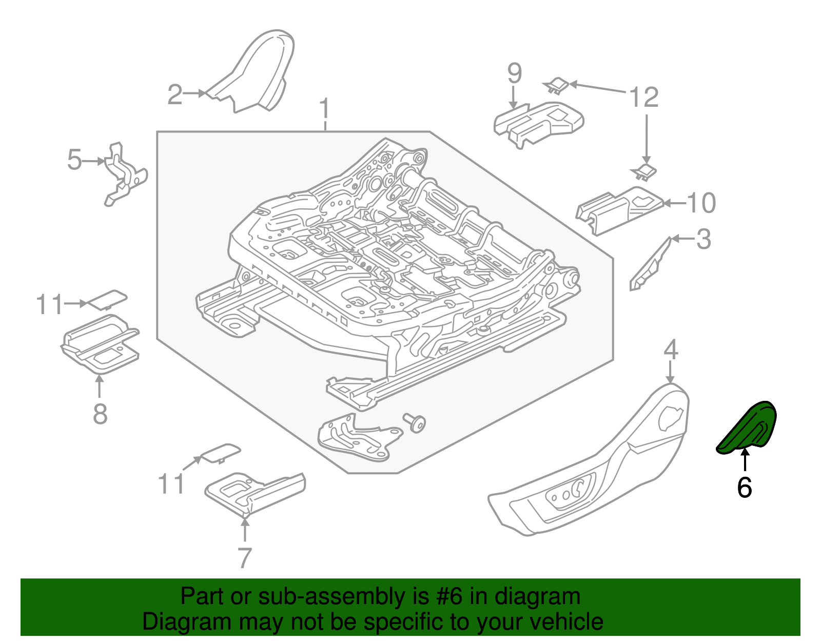 Release Handle - Ford (FR3Z-6362622-AA)