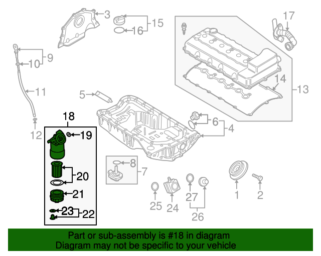 03H115403J Oil Filter Housing 20072010 Audi Q7 Audi OEM Parts