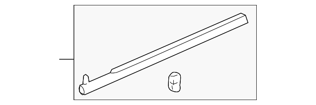 Genuine Honda 72910-TA0-A02 Door Molding Assembly